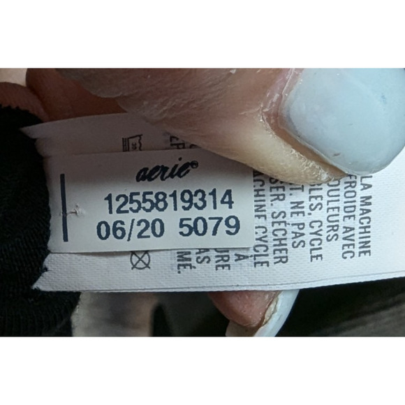 Womens Aerie Offline OG High Rise Legging Black Basic Classic Lounge Large Short - Picture 11 of 11